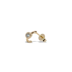 Brinco Flora banho ouro